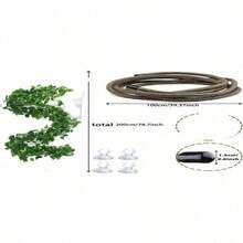 Flexible Bendable Crawling Animal Vines - Heavy Duty PVC Jungle Climbing Branches With Terrain Texture, Bendable For Snake/Lizard/Iguana/Gecko Habitat, Suitable For Aquarium And Reptile Terrarium, Easy To Shape And Maintain, All Season - View 3