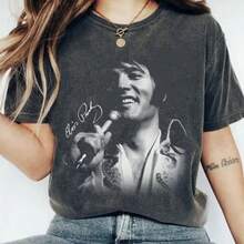 2026 Concert Tour Shirt, Vintage  Graphic Tee, Rock And Roll Legend T-Shirt,  Fan Gift - 黑色 - 查看 1