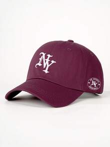 1pc Embroidered Gothic Letter NY Baseball Cap, Adjustable Outdoor Sun Protection Casual Hat Suitable For Spring/Autumn Travel Beach Vacation, Unisex Y2K Style Cap,Festival,Holiday - Baseball Cap - View 20