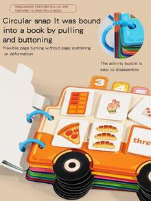 Montessori Quiet Magnetic Busy Book, Reusable Interactive Sticker Quiet Book, DIY Interactive Toy Book To Develop Hands-On Ability, Portable Busy Learning Book For Home And School, Children Travel Toy, Ideal Birthday/Holiday/Back To School Gift For Kids - Multicolor - View 7