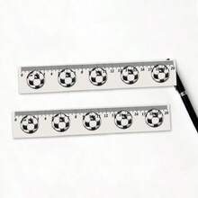 1个/2个 7.87英寸黑白足球图案设计，单包装，适用于学校数学，耐用实用的办公用品，毕业和返校小礼物 - 黑白球 - 查看 6