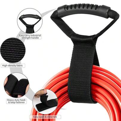 1 Stück schwerer Draht- und Kabel-Aufbewahrungsgurt, Kabel- und Schlauch-Aufbewahrungsgurt, endloser Gurt, Werkzeuge für die Garage.