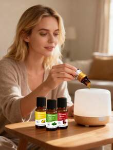 4/6/8瓶装精油套装 - 薰衣草、玫瑰和甜橙香薰精油，适用于香薰机、加湿器，也是一份完美的礼物。 - 10ml bottle - 查看 6