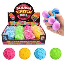 Schylling 1 pieza Pelota antiestrés que cambia de color, rellena de harina, juguete sensorial suave y de rebote lento - (Aleatorio) - Multicolor - Ver 6