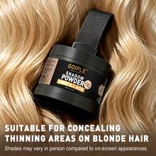 Goiple 0.18oz/5g Light Golden Hairline Powder, Waterproof And Sweat-Proof, For Filling In Sparse Hairline, Comes With Soft Sponge Puff - Light Blonde - View 3