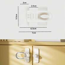 4 Bộ Khóa Cửa Tủ Lạnh An Toàn Cho Trẻ Em - Phù Hợp Với Tủ Lạnh, Tủ Đông và Tủ Bếp - Có Keo Dán Chắc Chắn - Không Cần Dụng Cụ Hay Khoan Lỗ - Nhiều màu - Xem 3