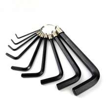 Bộ 10 chìa lục giác, kết cấu thép bền chắc, bộ dụng cụ bảo trì đa năng cho gia đình và sửa chữa ô tô. - hình lục giác - Xem 4
