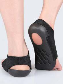 1 Cặp đệm lót vòm bàn chân unisex có khóa dán, chống trượt và giảm sốc, thích hợp cho giày thể thao, giày thường ngày, leo núi và các hoạt động ngoài trời. - màu đen - Xem 5