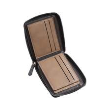 CarrKen New Men's Wallet, Vintage Fashion Multi-Function Zipper Wallet, Youth Student Versatile Multi-Card Holder, Gift For Men - Brown - View 5