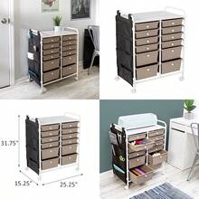 Storage Drawers - White - View 1