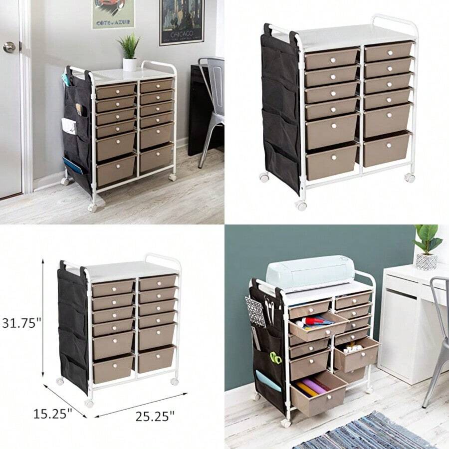 Storage Drawers - White - View 1
