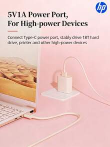Quà tặng Ngày của Mẹ - Bộ chia USB-C 4 trong 1 HP - Bộ chuyển đổi sạc PD Type-C, Đế mở rộng đa cổng (Hỗ trợ HDMI 4K), Bộ chuyển đổi cho máy tính xách tay (Tương thích với MacBook), Đế mở rộng đa cổng (Thiết kế trái tim màu hồng) - Xem 6