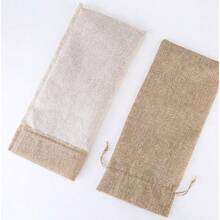 12pcs Wine Bottle Covers, Linen Drawstring Dust-Proof Bags For Wine, Juice And Other Beverage Storage And Protection - View 8