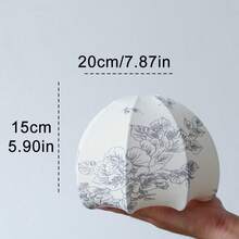 1pc Beautiful Modern Fabric Lamp Shade, Beige Fabric, Replacement For Living Room, Dining Room, Bedroom Ceiling Lights, No Power Or Battery Required - Multicolor - View 8