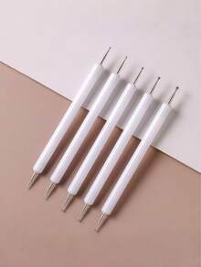 5/10pcs 2-Channel Dotting Tools, Nail Art Pointed Tip Dotting Paint Set, Dotting Tools, Nail Art Pointed Tip Dotting Paint, Dual-Use Pointed Tip Dotting Drill, Suitable For Embossed Patterns, Clay Sculptures And Nail Art Creation - Multicolor - View 14