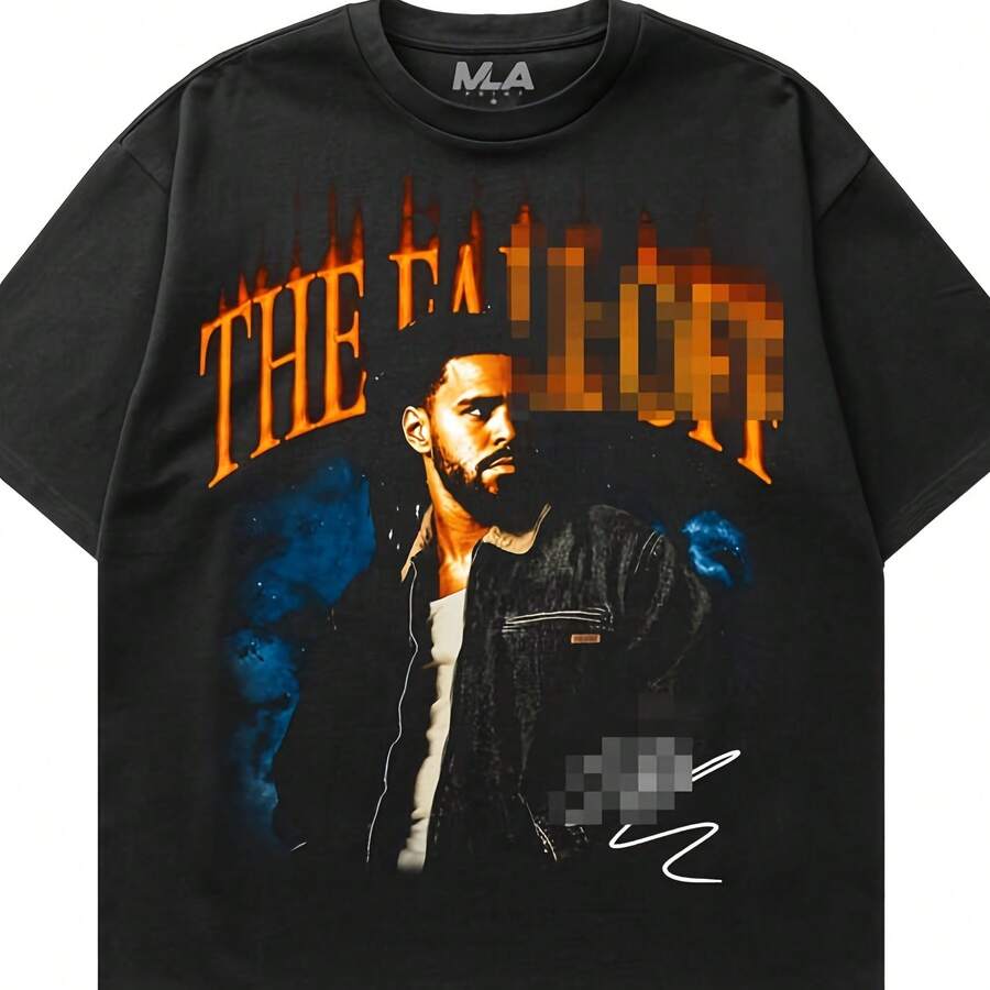 J Cole - The Fall Off Fan Merch - 黑色 - 查看 1
