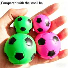 5pcs/10pcs/20pcs Random Color Mini Football Toys, 5cm Football Party Favor Bag Filler, Rotatable Finger Stress Relief Sensory Toys, Interactive Toys For Kids (Some Accessories May Be Random) - Multicolor - View 6