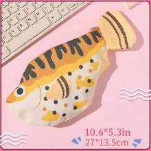 Creative Deep Sea Fish Pencil Case, Large Capacity Cartoon Animal Stationery Box, Back To School Essential Multi-Functional Storage Bag, Durable Fabric High-Quality Pencil Pouch, Office & Student Essential - Single Piece - View 9