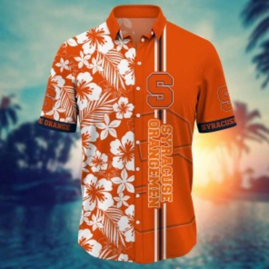 Syracuse Orange Flower Hawaii Shirt For Fans Ver 19 - Nhiều màu - Xem 1