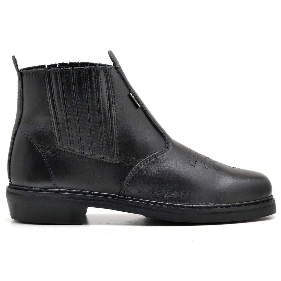 Men's Leather Country Boot F1000 Ready For Delivery - 黑色 - 查看 1