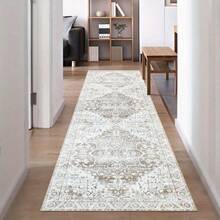1pc Carpet Runners For Hallways Non-Slip 80X300Cm Soft Touch Kitchen Runner Rug Washable Low Pile Entryway Runner Mat Long Floor Carpet Rug For Entrance Bedroom Laundry Room (Beige) - Beige-2 - View 7