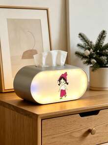 Elegant Resin Tissue Box Holder, Durable Rectangular Faux Stone Design, Multi-Paper Storage For Bathroom & Home Decor - Multicolor - View 5