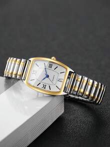 Bộ 3 đồng hồ đeo tay nữ dây thun co giãn, kiểu dáng thanh lịch, mặt số số, máy quartz, thời trang (Không bao gồm hộp đựng đồng hồ) - Nhiều màu - Xem 6