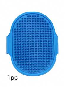 1 pieza/Cepillo para aseo y baño de mascotas con cerdas de silicona suaves - Uso en seco y húmedo, herramienta de masaje y eliminación de pelo muerto para perros y gatos/La herramienta de baño relajante definitiva para mascotas - Cerdas cónicas de silicona suave para una experiencia de aseo y baño sin dolor - Ver 11