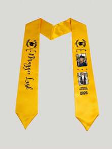 Customized Graduation Sash, Personalized Graduation Made Of Custom Ribbon, Completed Personalized Design In 2026, For Graduation Gown - Can Customize Text, 2026 Graduation Honor Gown, Photos And Names On Ribbon,Gift For Friends, Family, And Graduates - Multicolor - View 29