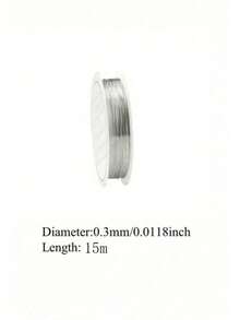 15m-100m Gold/Silver Metal Wire, High Quality Stainless Steel Jewelry Wire, Non-Fading, Rust-Proof, Color-Fast, Durable, Suitable For Bracelet, Necklace DIY, Non-Fading Beading String, Jewelry Cord, Handmade Weaving Thread - Multicolor - View 10