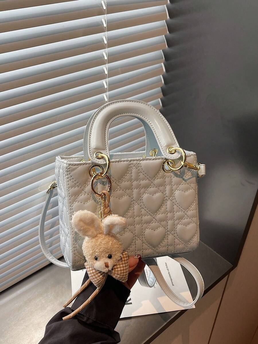 High-Quality Fashion Versatile Elegant Rhombus Pattern Women's Shoulder Bag, Large Capacity Handbag Suitable For Daily Use - Multicolor - View 1