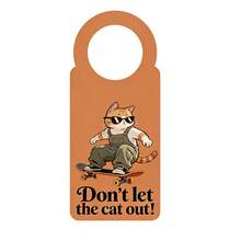 2D平面创意门牌 - 黑色2D门牌，配以黄白文字和静音手势图标，清晰传达“请勿打扰”信息，易于悬挂，无需用电 - A - 查看 9