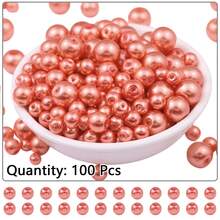 Hạt cườm thủy tinh tròn giả ngọc trai dễ thương, kích thước 4-12mm, nguyên liệu tự làm trang sức cho vòng cổ, vòng tay, hạt rời. - Ngọc trai giả bằng thủy tinh - Xem 14