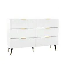 Elegant Sideboard With Modern Design, Chest Of Drawers With Ample Storage Space [OLD SKU: WF325790791WAA] - White - View 6