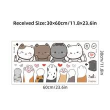 BRUP 1/6 Sheeth 可爱卡通小狗墙贴 30*60cm PVC 自粘可移除贴纸 可爱宠物图案艺术装饰 适用于客厅、走廊、儿童房、托儿所、幼儿园教室、返校季墙面装饰 - 彩色 - 查看 15