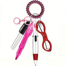 6件套护士笔套，带徽章卷轴，可伸缩迷你护士圆珠笔，可佩戴于手腕或衣服上，护士节礼物 - 套裝 - 查看 11