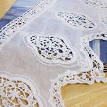 1/3 Yards European Retro Hollow Embroidery Lace 17Cm Fabric Clothing Decoration Border Sewing Additions Suitable For Wedding Dress Decoration, DIY Clothing, Doll Dresses, Home Decor, Wedding Season, And Beginner Sewing. - Multicolor - View 4
