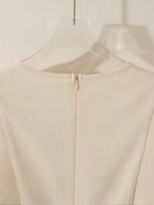 Vestido corto casual azul elegante y romántico para vacaciones y uso diario en el trabajo, vestido azul cielo, vestido azul primavera, vestido azul pastel, vestido azul bebé, vestido elegante para trabajo para mujer, vestido elegante, vestido de lujo para mujer, vestido casual de verano de alta calidad para mujer - Albaricoque - Ver 5