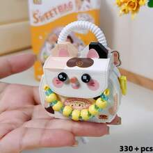 360pcs/350pcs/330pcs/340pcs Cute Micro Particle Mini Bag Building Blocks Series, Openable Movable 3D Bag Blocks, High Playability/Creative Stress Relief Handmade Assembly Toy, Adult Building Block Toy Set, Birthday/Holiday Fashion Gift - Multicolor - View 7