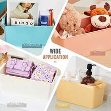 Mumufy - 24 contenedores de libros para fácil acceso cestas de almacenamiento resistentes para libros almacenamiento de cocina de colores y organización para uso doméstico 11.2 x 5 x 5 pulgadas 5 - como en la imagen - Ver 6