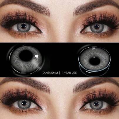 AMARA 1 Pair Of New , Stylish Blue , Green Lenses, Gray , Annual Brown