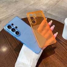 超薄半透明磨砂软TPU手机壳，兼容Galaxy S26/S25/S24/S23 Ultra Plus FE、A57/A37/A17/A56/A36/A26/A16/A55/A35/A25/A15/A54/A34/A14/A53/A52。摄像头保护，防震透明保护壳。 - 黑色 - 查看 11