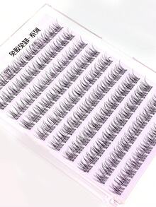 120 sợi mi giả tự dính không cần keo, kiểu xương cá, phân đoạn, xoăn nhẹ, 3 bước, hình chữ C, cong tự nhiên, kiểu hoạt hình, mắt to, phù hợp cho người mới bắt đầu, có thể tái sử dụng hàng ngày. - Xem 4