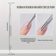 1pc Stainless Steel Cuticle Pusher Nail Care Tool, Multi-Function Dead Skin Remover, Portable & Durable, Foot Care & Manicure File - Multicolor - View 5