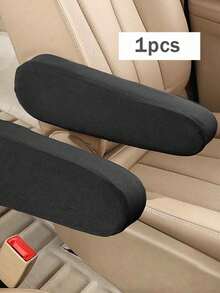 1 buah Sarung Sandaran Tangan Mobil Kain Hitam, Sarung Sandaran Tangan Minivan Universal, Aksesori Interior Kain yang Dapat Dicuci - Kemasan tunggal - View 9