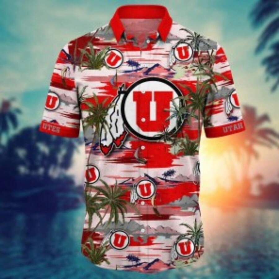 Utah Utes  Flower Hawaii Shirt For Fans Ver 20 - Nhiều màu - Xem 1
