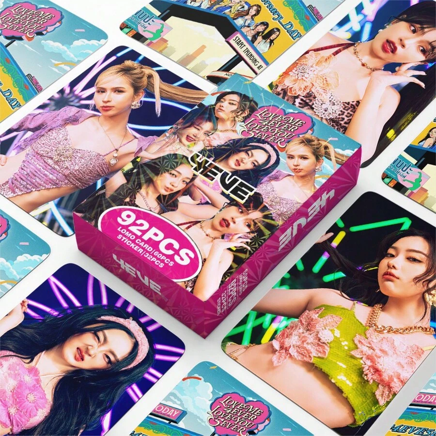 92pcs Thai Girl Group Collectible Photo Cards, Celebrity Portraits, Greeting Cards, Stickers, LOMO Cards - Multicolor - View 1
