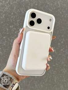 1pc MagSafe Magnetic Transparent Phone Case Compatible With Iphone 17, New Transparent 17 17 Pro Max Airbag Anti-Drop 16 Pro/15/14/13 Minimalist High-End Feel, Compatible With Samsung S25 Ultra/S24 Ultra/S23 FE/S22+ - White - View 6