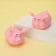 Schylling 1pc Cute Pink Piggy Squeeze Stress Relief Toy, Fun Malt Squeeze Decompression Squishy Slow Rebound - Multicolor - View 6