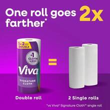 One Set Viva Signature Cloth Paper Towels, DURABLE LIKE CLOTH - Tackle The Toughest Messes With A Paper Towel That Combines Durability, Absorbency, And Softness VERSATILE CLEANING - Soft On Skin And Tough On Messes, Ideal For Kitchens, Bathrooms, Hands, And More - 1 - 查看 4